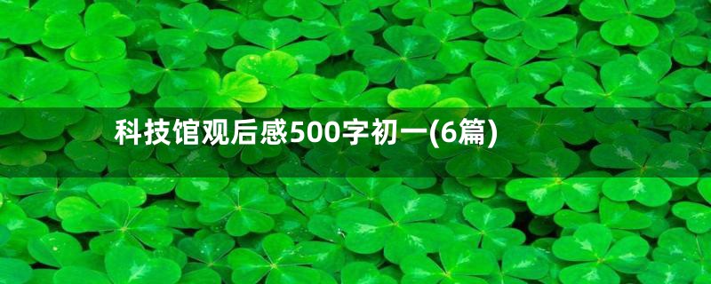 科技馆观后感500字初一(6篇)