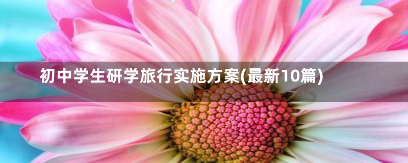 初中学生研学旅行实施方案(最新10篇)