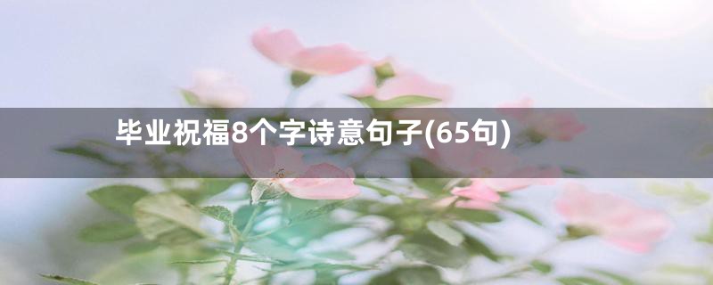 毕业祝福8个字诗意句子(65句)