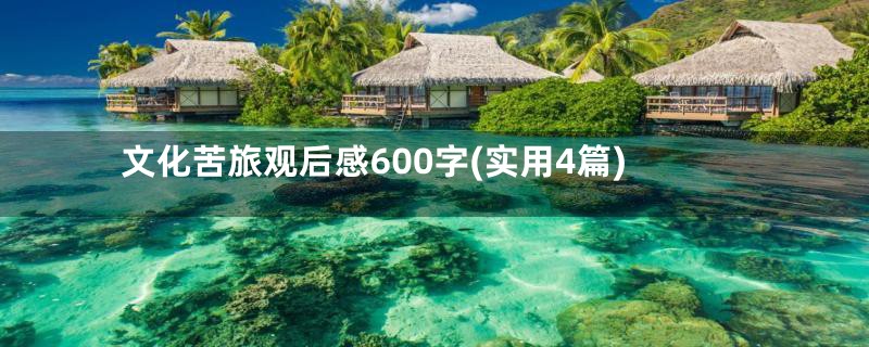 文化苦旅观后感600字(实用4篇)