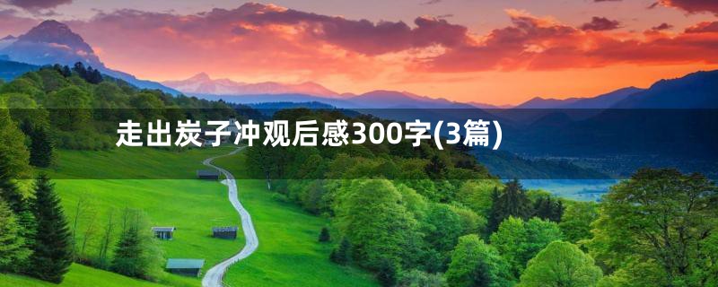 走出炭子冲观后感300字(3篇)